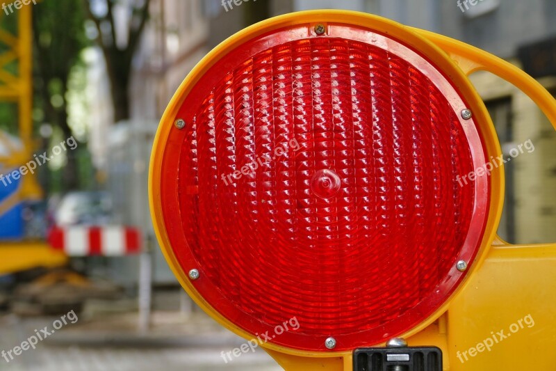 Site Light Warning Road Warnblinkleuchte