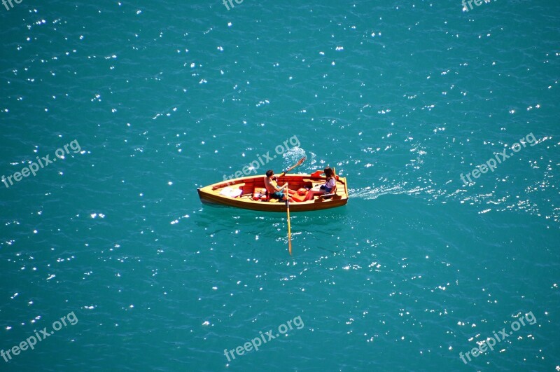 Boat Water Rowing Glamour Nature