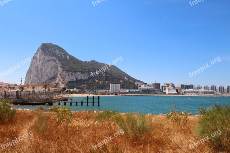 Gibraltar Mountain Rock British Landscape