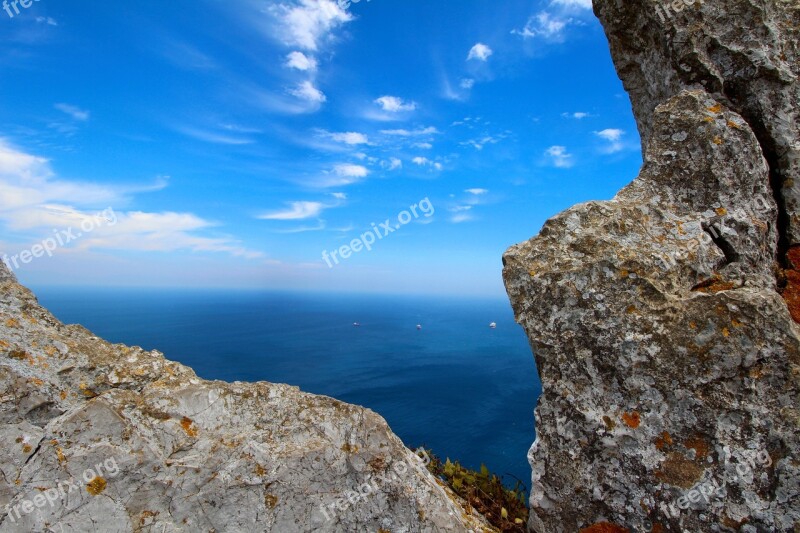 Gibraltar Rock England Nature Coast