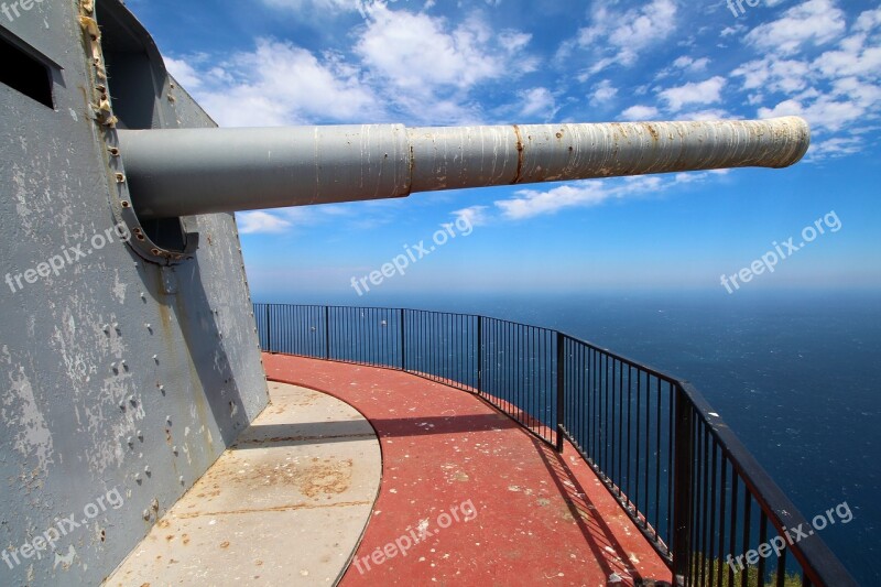 Gibraltar Gun British Mediterranean Horizon