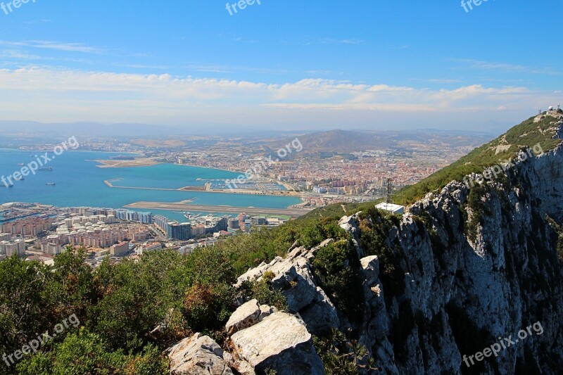 Gibraltar British Mediterranean Peninsula Scenic