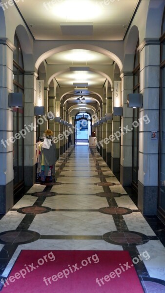 Leipzig Shopping Arcade Architecture Marble Noble