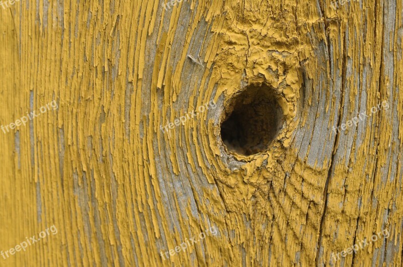 Wood Rub Hole Wall Orange