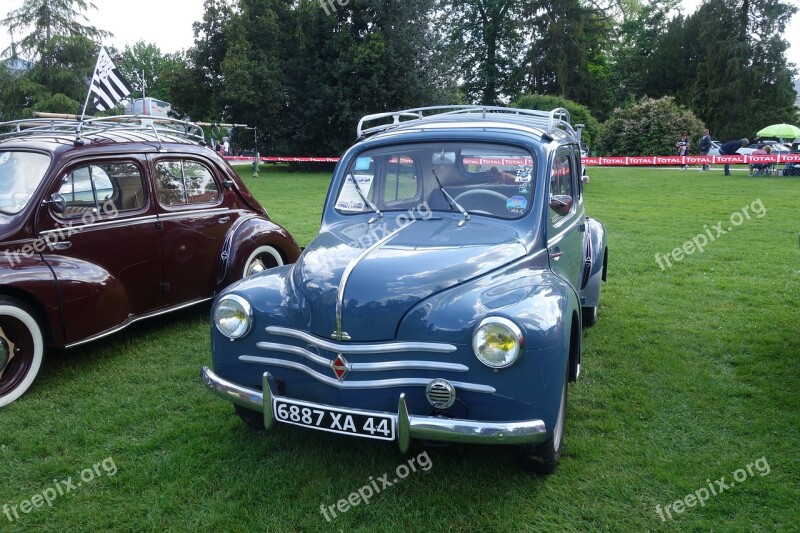 Old Cars Renault 4cv Pau Free Photos