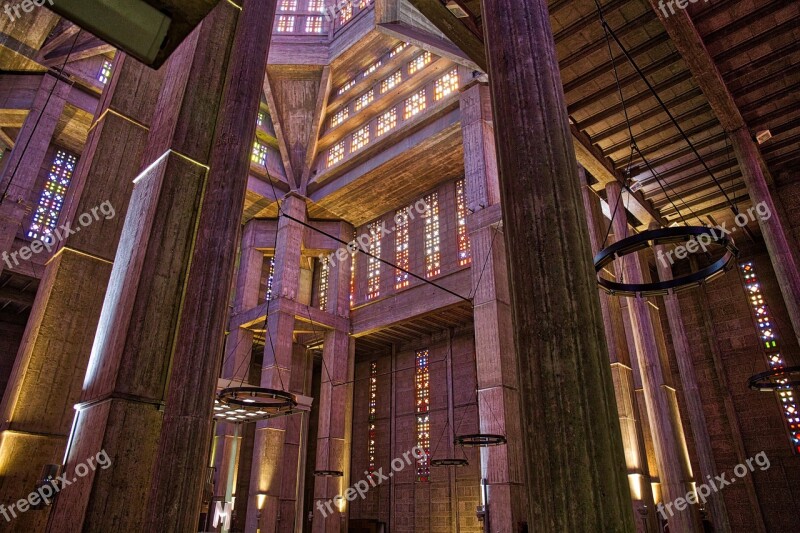 Church Indoor Architecture Modern Colourful