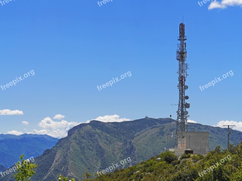 Alpine Maritime Alps South Of France Transmission Tower Bowls