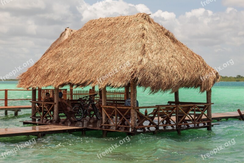 Bacalar Laguna Palapa Nature Mexico