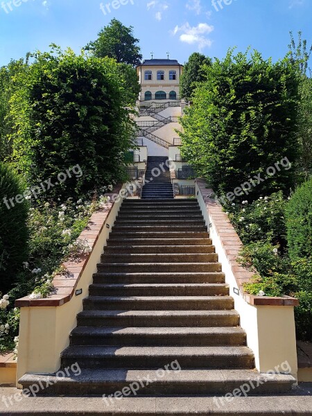 Garden Prague Castle Stairs Sights Baroque