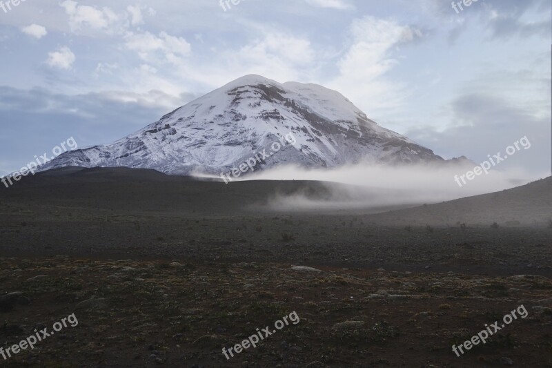 Chimborazo Ecuador Volcano Mountain Andes