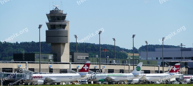 Airport Zurich Balls Tower Terminals