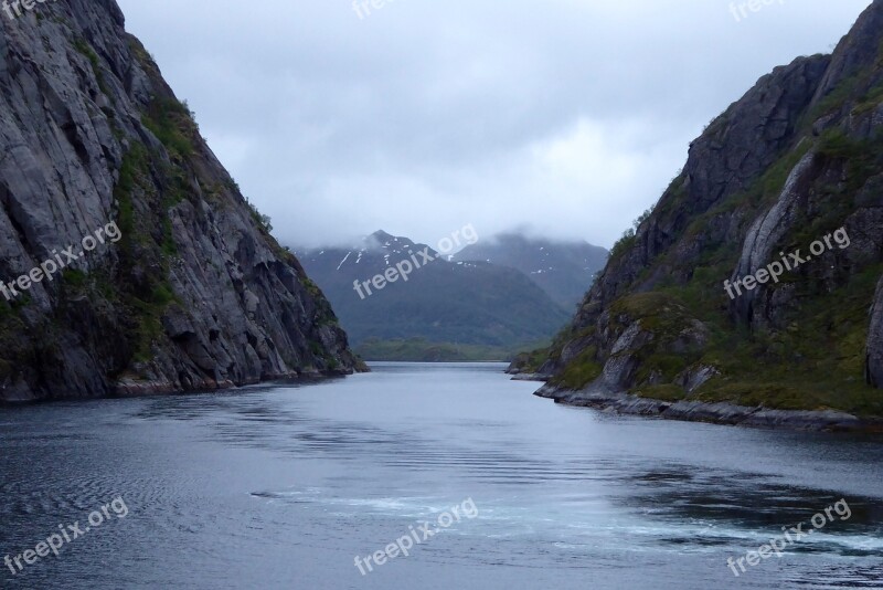 Fjord Norway Voyage Landscape Free Photos