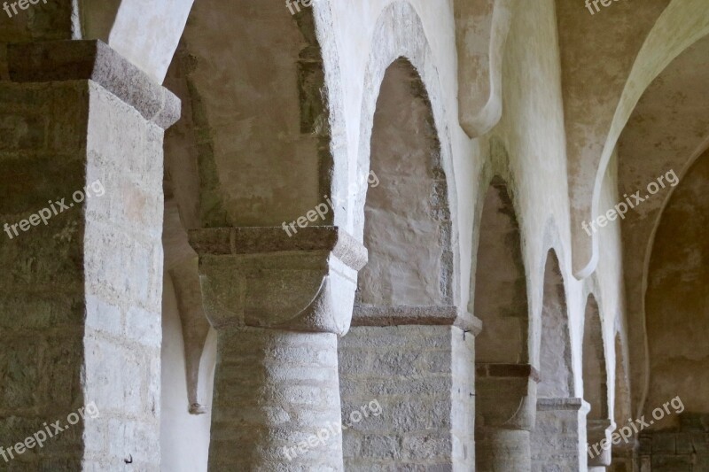 Rhaeto Romanic Church Monastery Architecture Arch