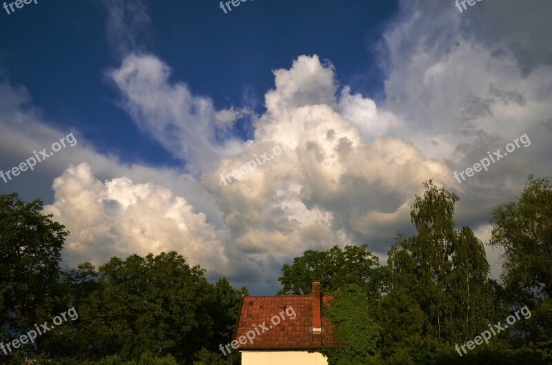 House Tower Gomolyfelhő Cottage Cloud Storm