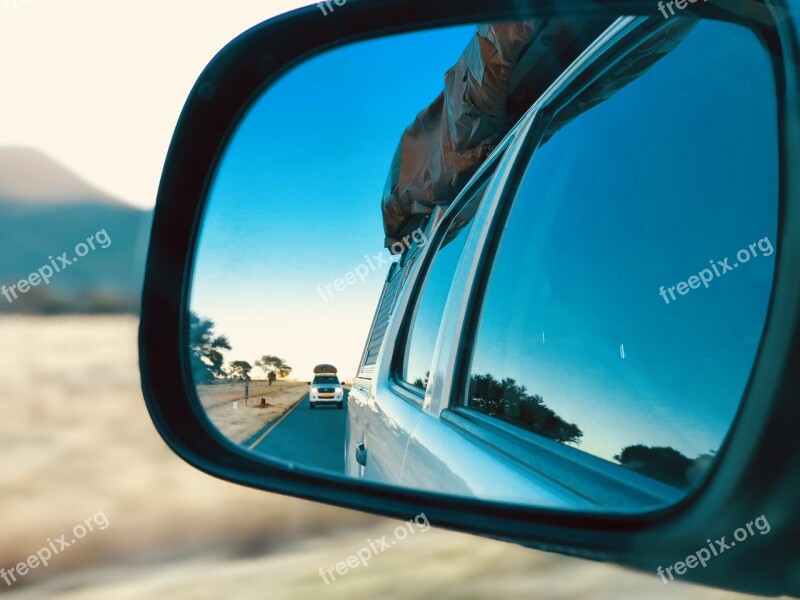 Mirror Auto Namibia Africa Desert