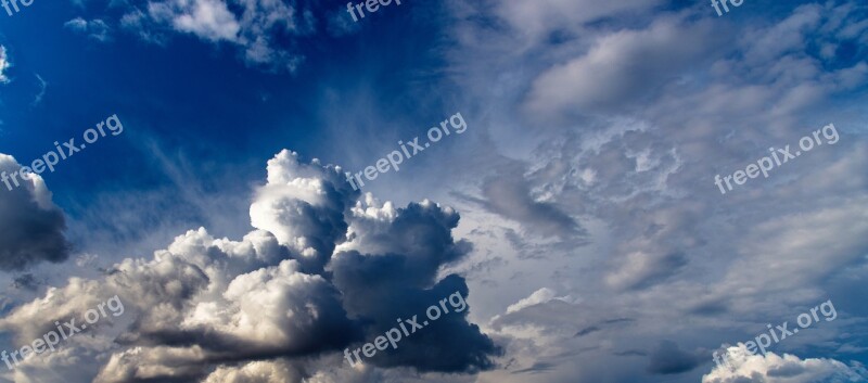 The Sky Clouds The Clouds Nature Weather