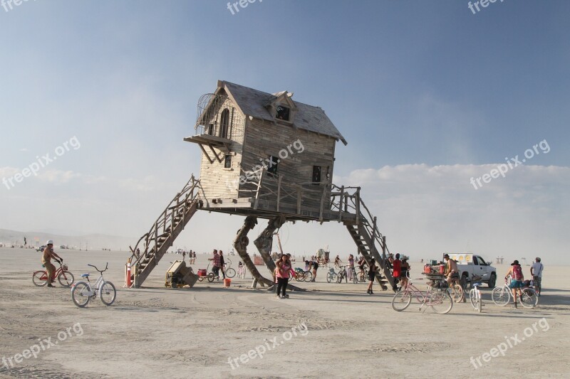 Burning Man Art House Art Architecture Desert