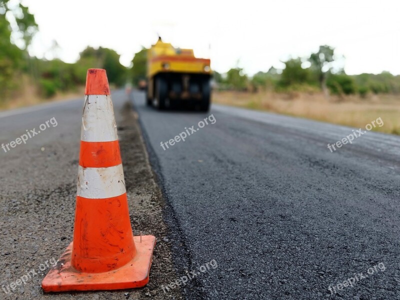 Construction Road Asphalt Work Transportation