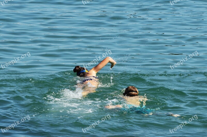 Sea Swimming Rippled Sea Water Ripples