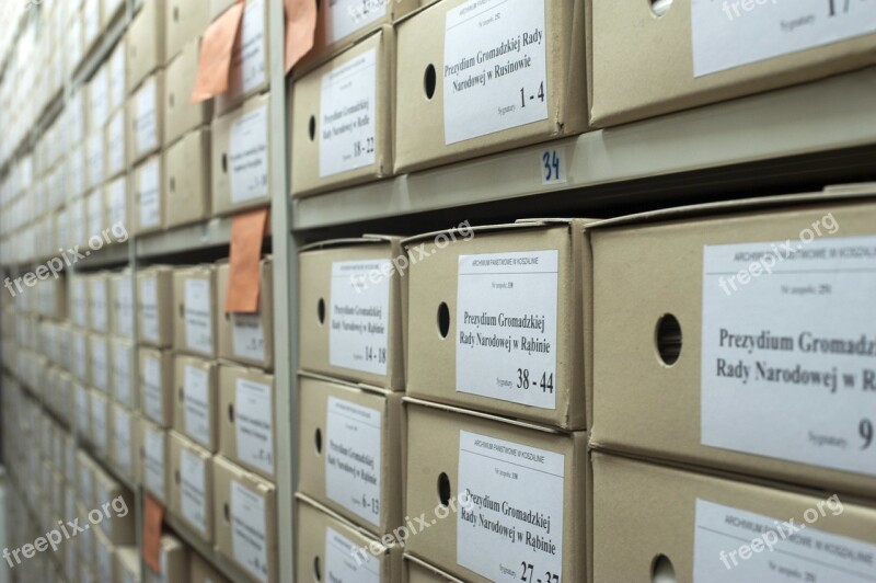 Archive Boxes Documents Folders Business