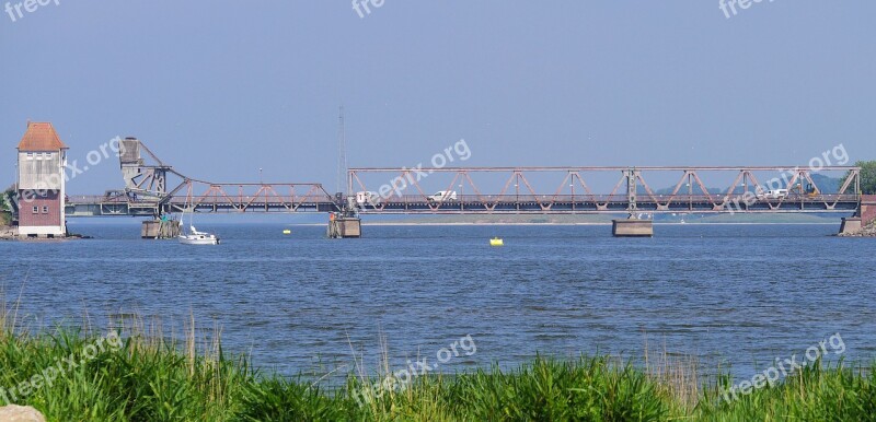 Lindaunis Bridge Schlei Mecklenburg Baltic Sea Fjord Salt Water