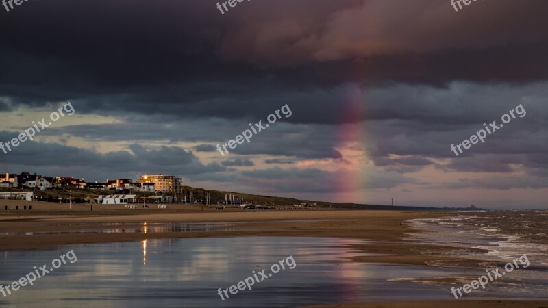 Zandvoort Rainbow Beach Water Sky