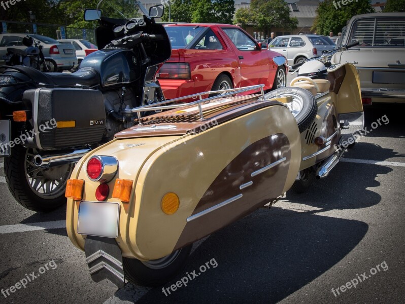 Motor Scooter Trailers Travel Oldtimer Rarity