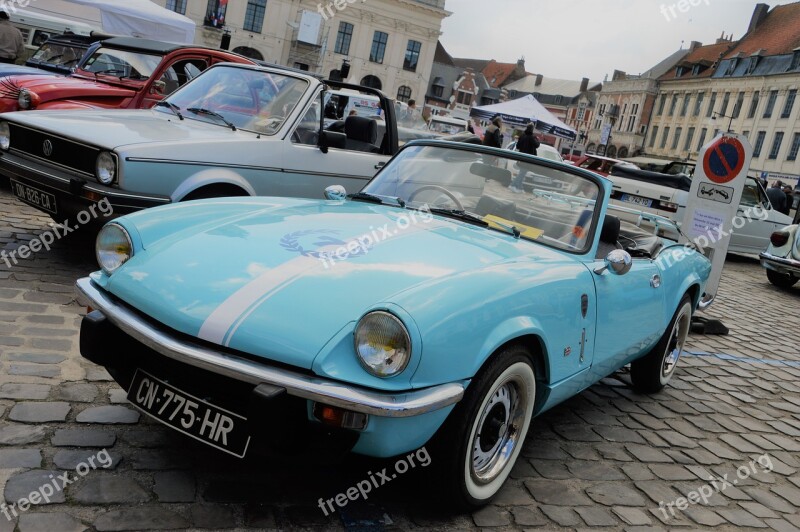 Triumph Spitfire Car Vehicle Automobile Retro