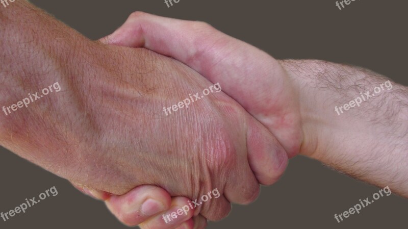 Handshake Male Partnership Deal Business