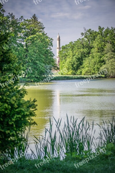 Lake Reflection Monument Landscape Park