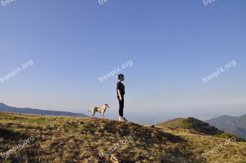 Girl Profile Mountain Mock Up People