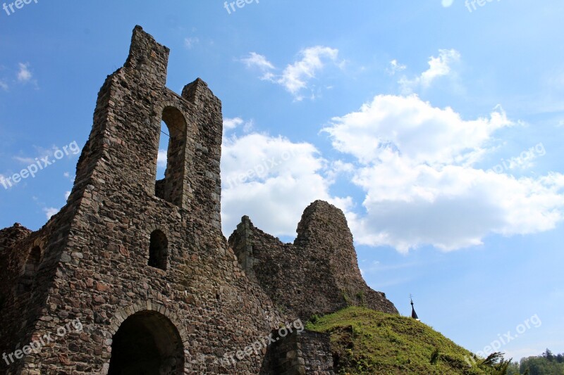 Castle Ruins Middle Ages Building Old