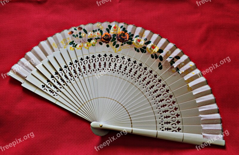 Fan Trim Ornamental Women By Hand