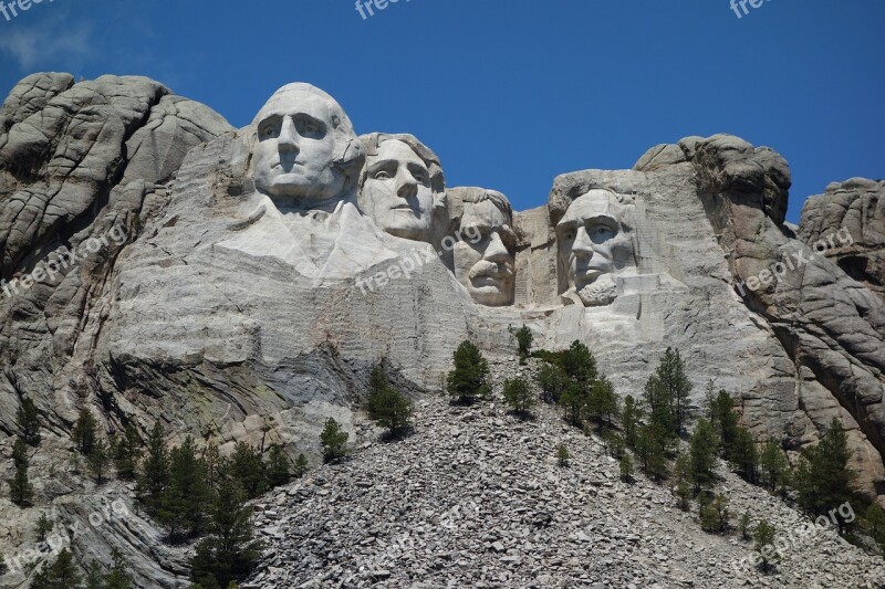 Mount Rushmore Rushmore Usa Sculpture Presidents