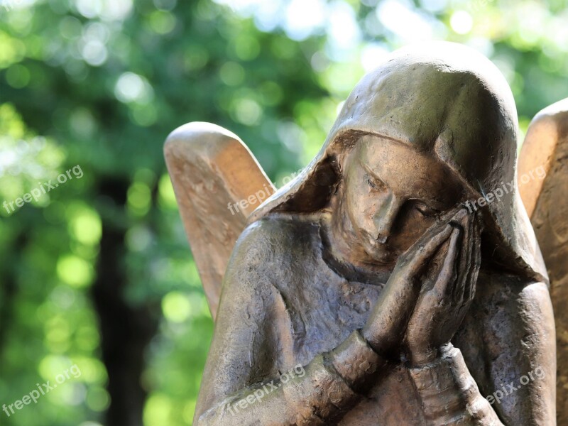 Angel Wings Bronze Sculpture Monument