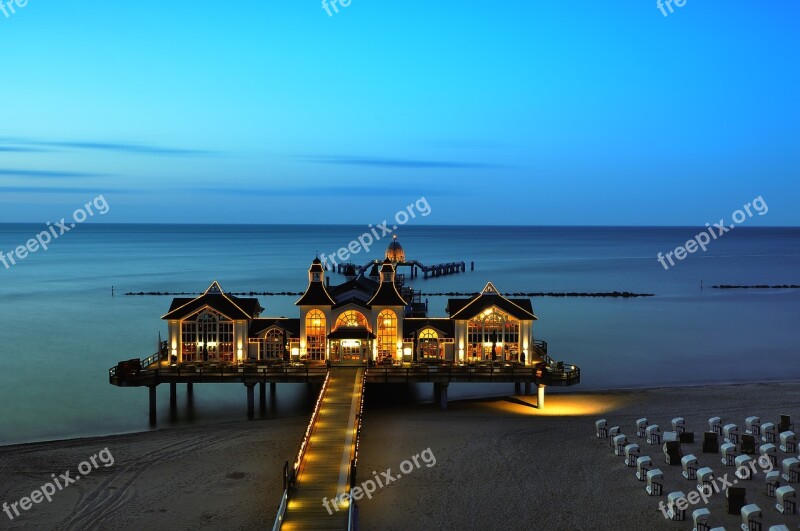 Baltic Sea Sea Sea Bridge Sellin Coast