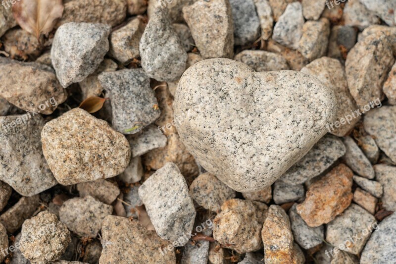 Rocks Love Heart Valentines Day Stones