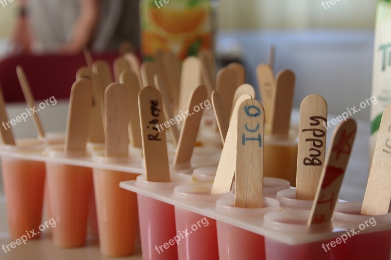 Popsicle Summer Heat Fun Activity Delicious Treat