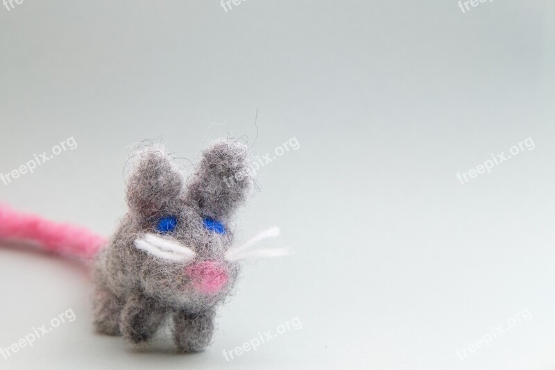 Mouse Animal Felt Stuffed Animal Fabric