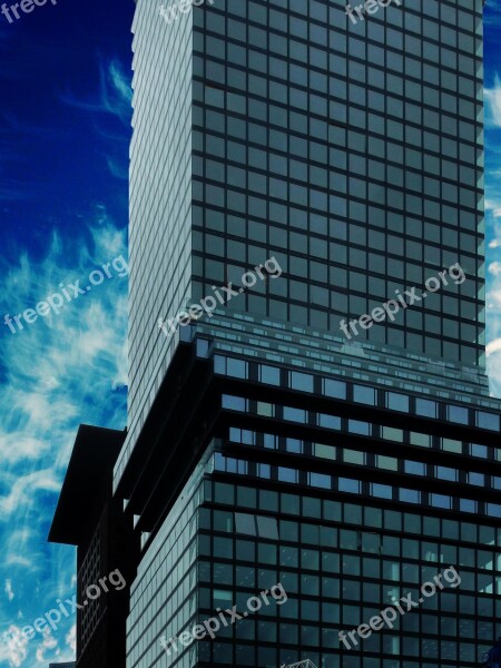 Architecture Frankfurt Reflection Pattern Glass