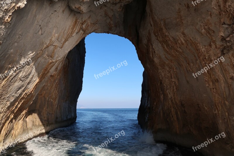 Boat Capri Italy Mar Mediterranean