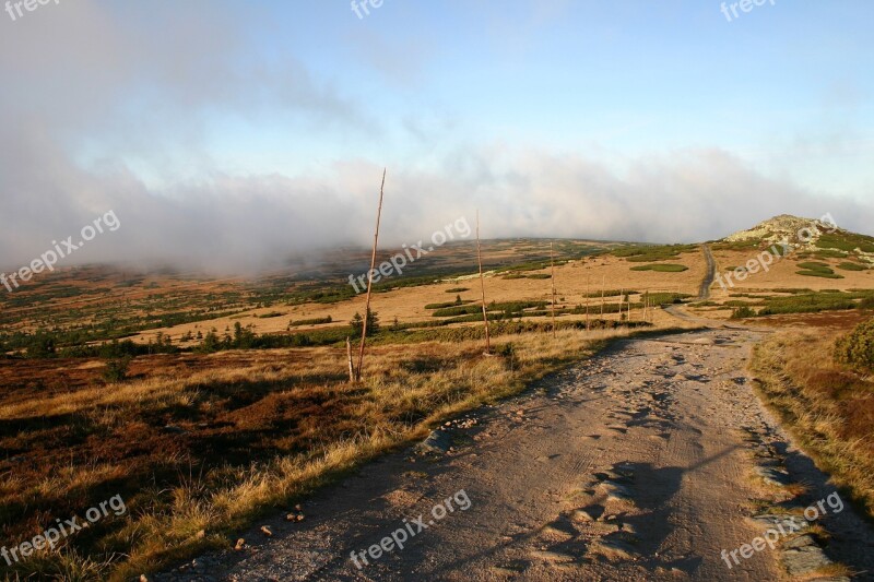 Mountains Way Landscape Nature Sky