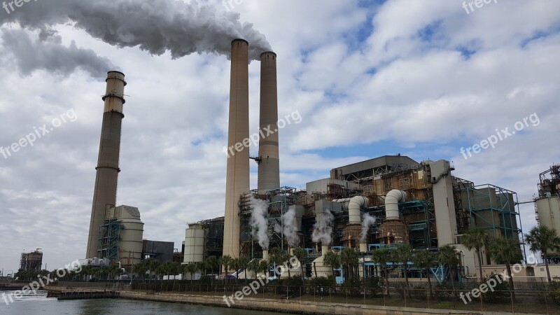 Florida Tampa Power Plant Power Station Power