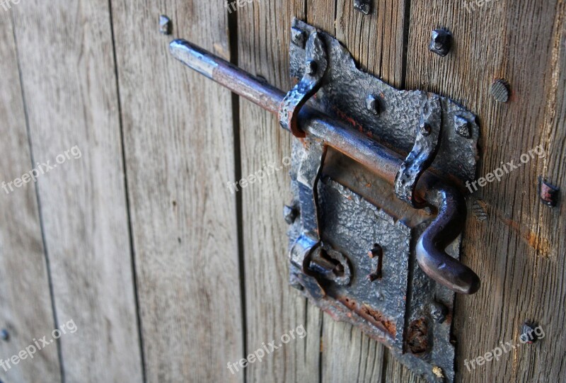 Door Rusty Entrance Wood Old