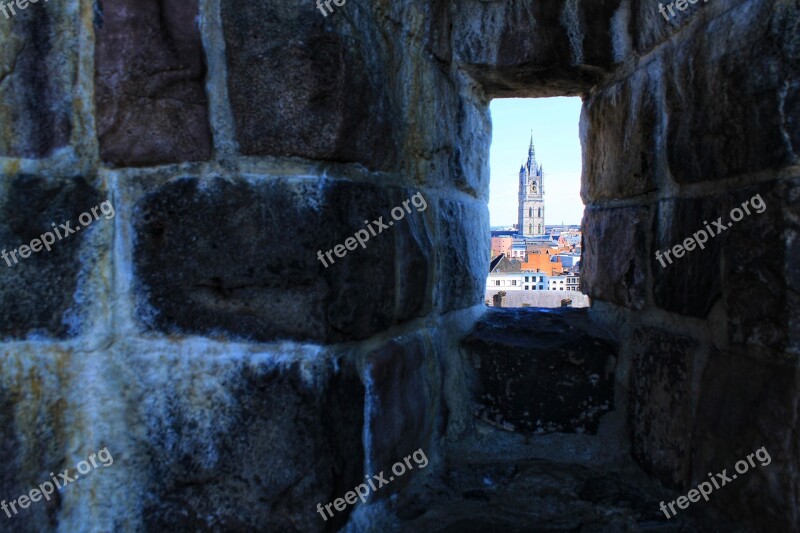 Belgium Gent Ghent Belfry Of Ghent Het Belfort Van Gent