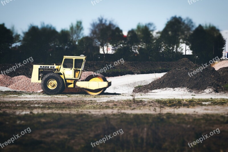 Site Roll Work Road Construction Machine