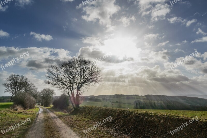 Sky Clouds Landscape Nature Weather