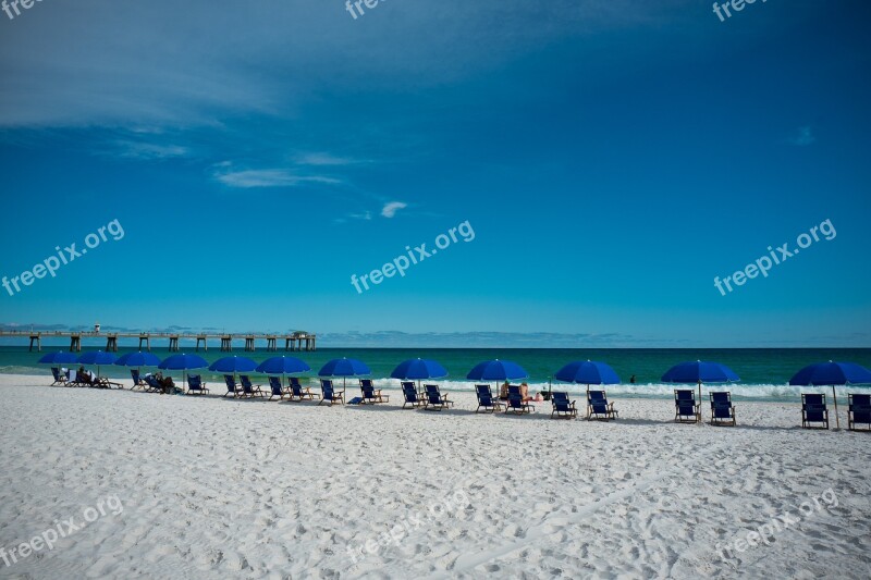 Beach Scenery Ocean Seascape Sky