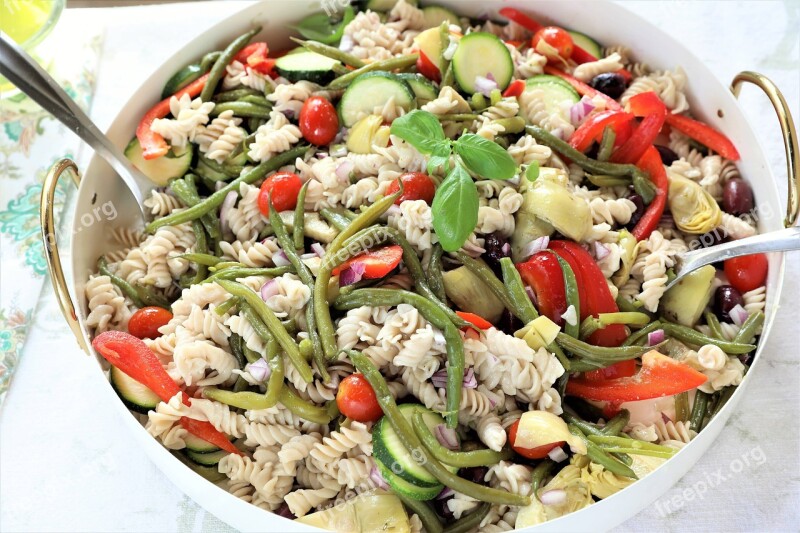 Pasta Salad Vegan Vegetarian Healthy