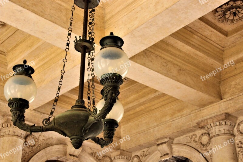 Chandelier Wood Ceiling Metal Vintage